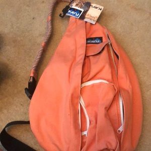 Kavu Rope Bag NWT tangerine shoulder backpack